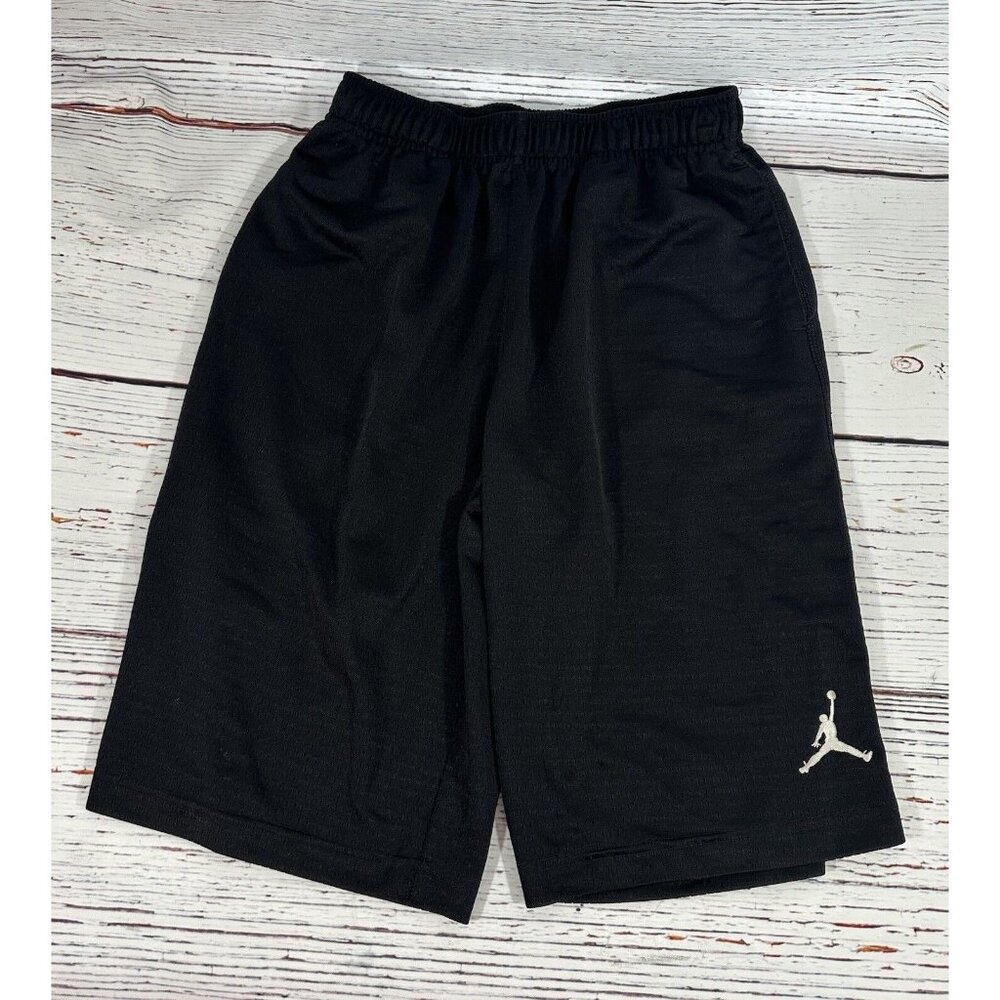 Jordan Jumpman Boys Shorts Large 12-13 Yrs Black Athletic Sports Basketball Gym